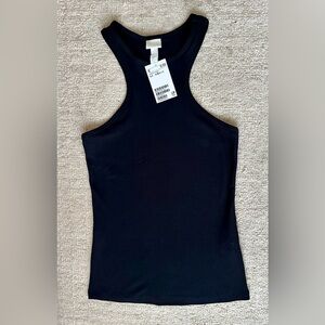 H&M Black Ribbed Tank Top